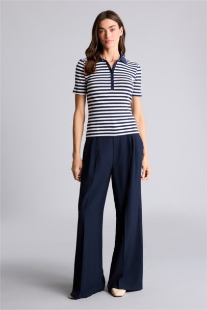 Slım Fıt Polo Yaka Kısa Kollu Polo Tişört