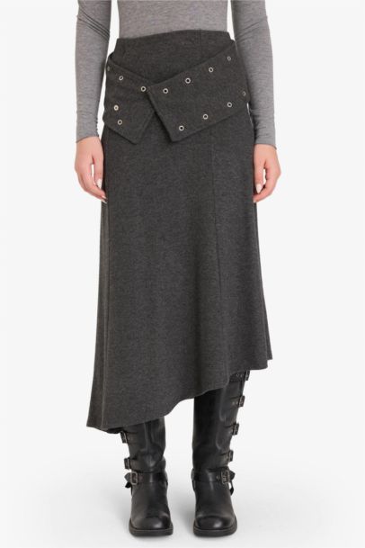 تنورة ميدي بقصة A وخصر عادي