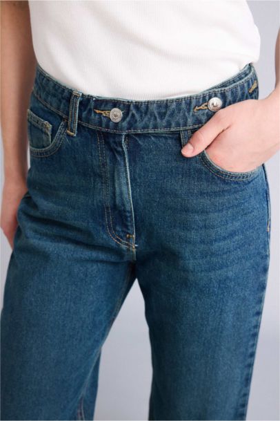 90's Wide Leg High Waist Long Jeans