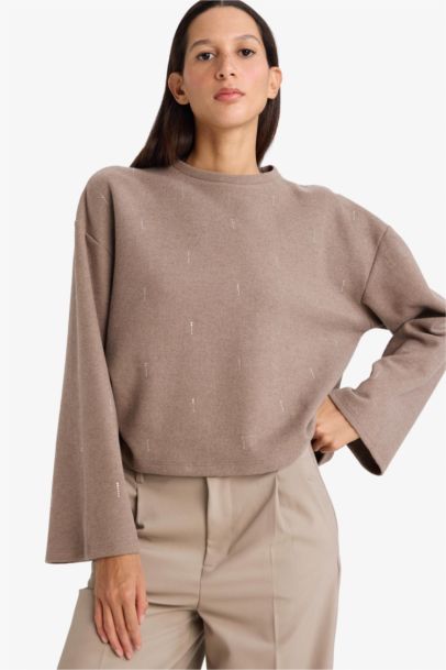 Relax Fit Crew Neck Long Sleeve T-Shirt