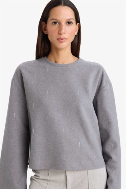 Relax Fit Crew Neck Long Sleeve T-Shirt