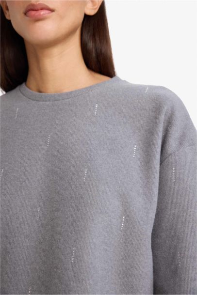 Relax Fit Crew Neck Long Sleeve T-Shirt