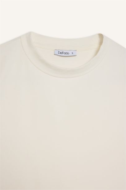 Slim Fit Half Turtleneck Short Sleeve Tunic