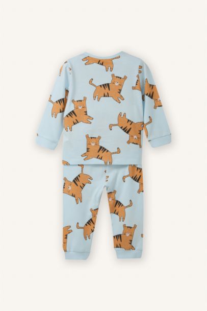 Kaplan Desenli 2'li Pijama Takımı Erkek Bebek