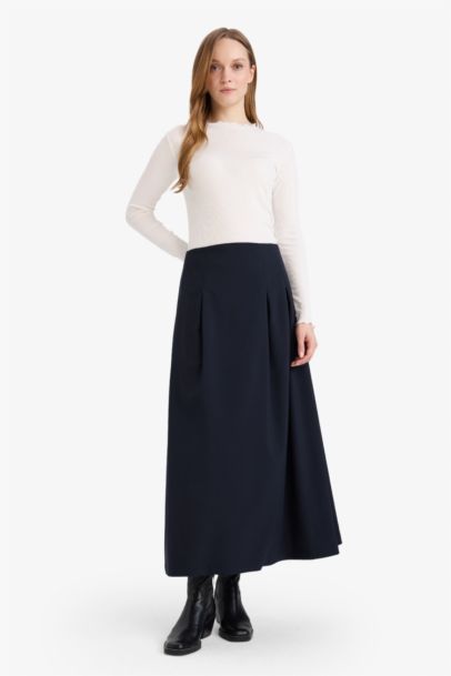 A Cut Maxi Skirt