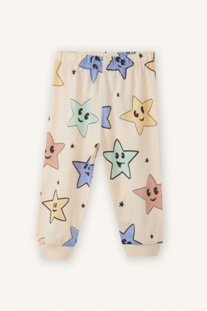 Yıldız Desenli 2'li Pijama Takımı Erkek Bebek