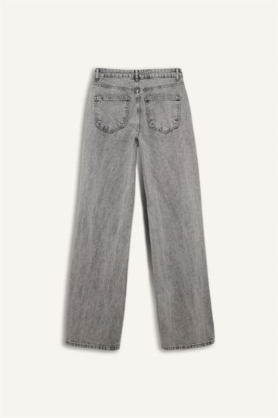 Straight Wide High Waist Long Jeans