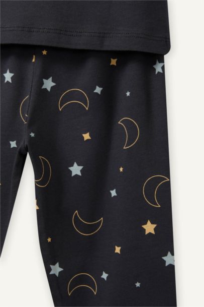 Yıldız Desenli 2'li Pijama Takımı Erkek Bebek