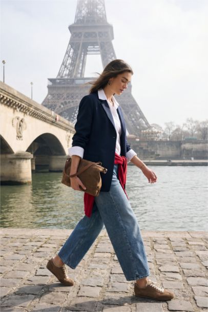 Barrel Fit Regular Waist Ankle Length Jeans