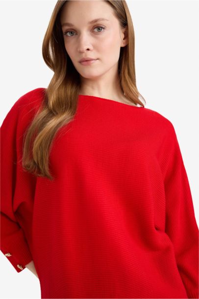 Boat Collar Knitwear Pullover