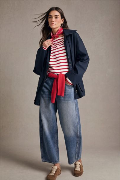 Regular Fıt Dik Yaka Trençkot