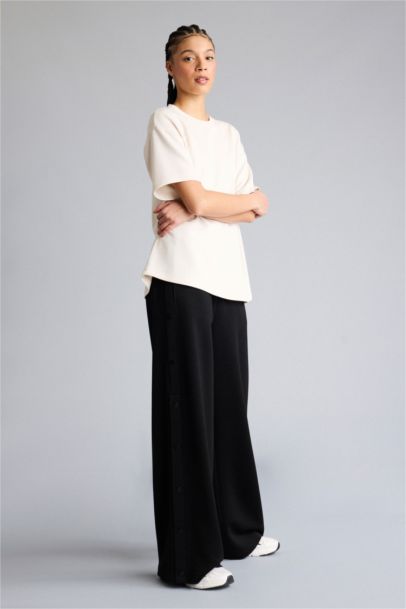 Wide Leg Long Modal Sports Sweatpants