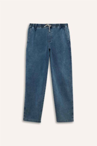 بنطرون جينز وايد ليج برجل واسع ملمس ناعم