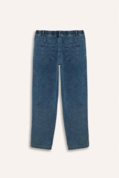 بنطرون جينز وايد ليج برجل واسع ملمس ناعم