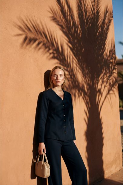 Regular Fıt V Yaka Hırka