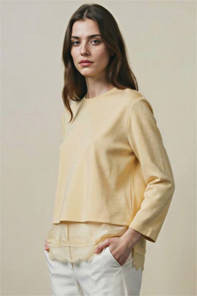 Regular Fit Crew Neck Sweat Tunic