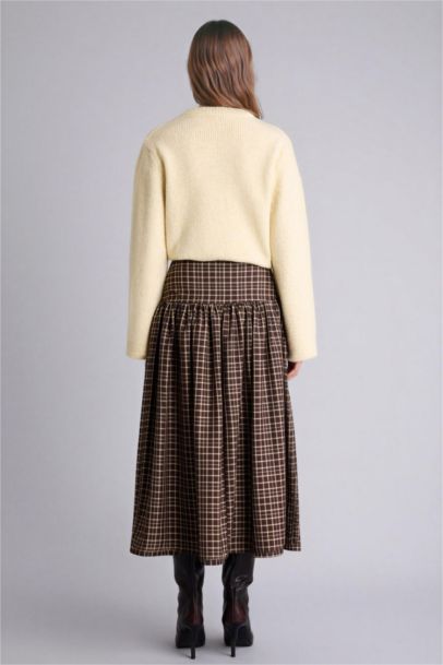 A Line Printed Maxi Skirt