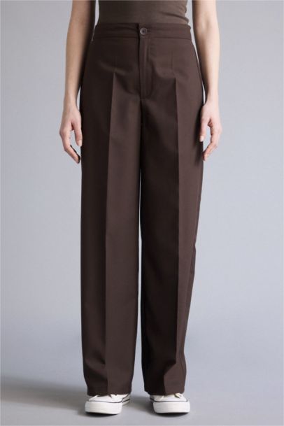 Wıde Leg Standart Boy Pantolon