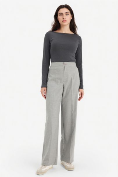 Wide Leg Double Pocket Trousers