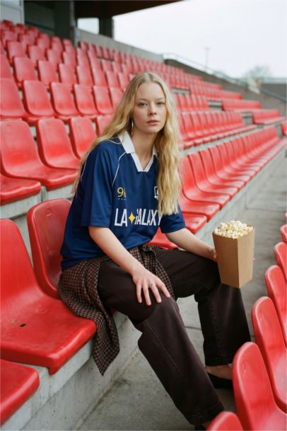 MLS Oversıze Polo Yaka Tişört