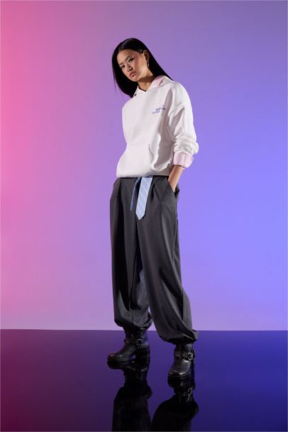 Balloon Fit Double Pocket Trousers
