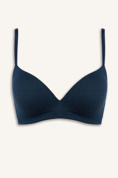 Pamuklu Kaplı Pedli Balenli 2'li Tişört Bra