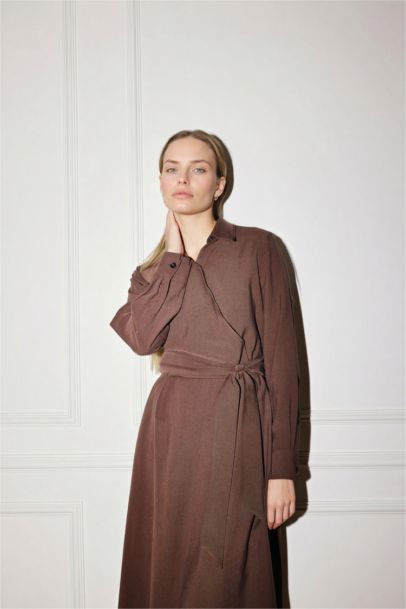 Relax Fit Shirt Collar Dress