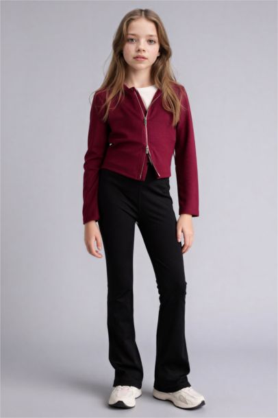 Fermuarlı Modal Hırka Kız Çocuk