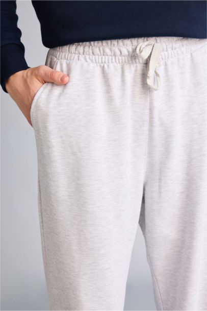 Baggy Fit Thin Sweatshirt Fabric Knitted Bottoms