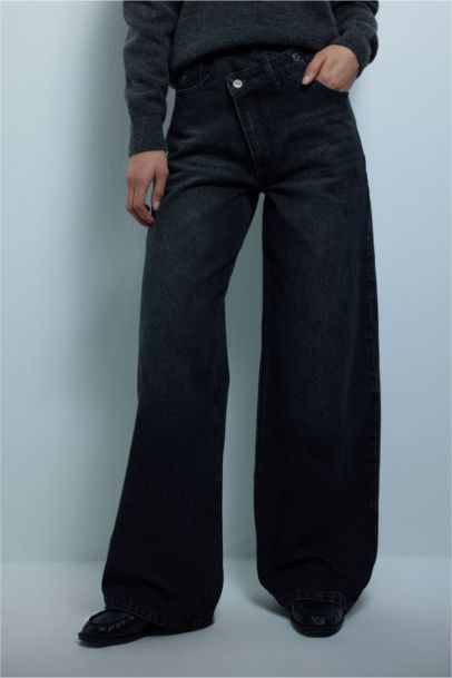 Wıde Leg Jean Pantolon