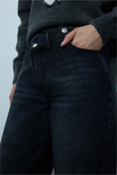 Wıde Leg Jean Pantolon