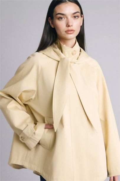 Regular Fit Cotton Trenchcoat