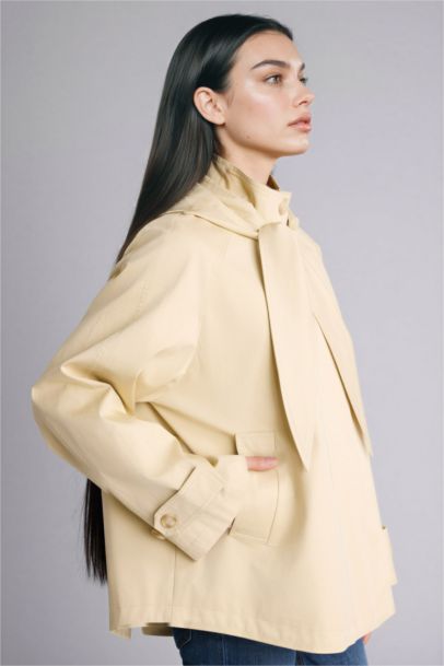 Regular Fit Cotton Trenchcoat