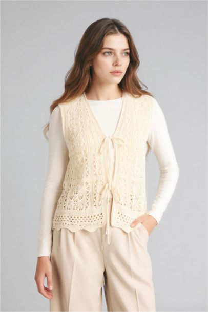 Regular Fit Crew Neck Knitwear Vest