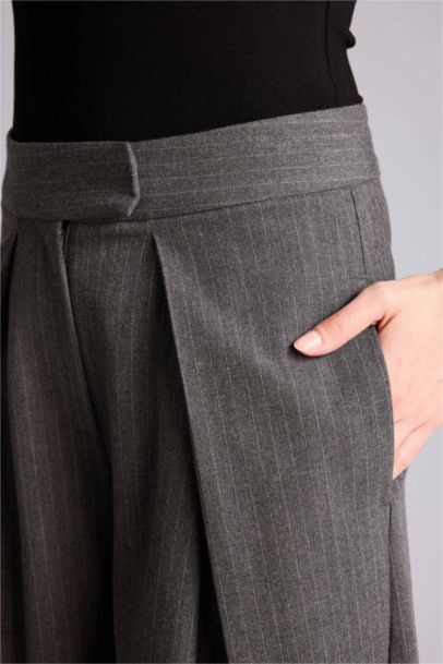 Wıde Leg Yüksek Bel Düz Paça Jean Pantolon