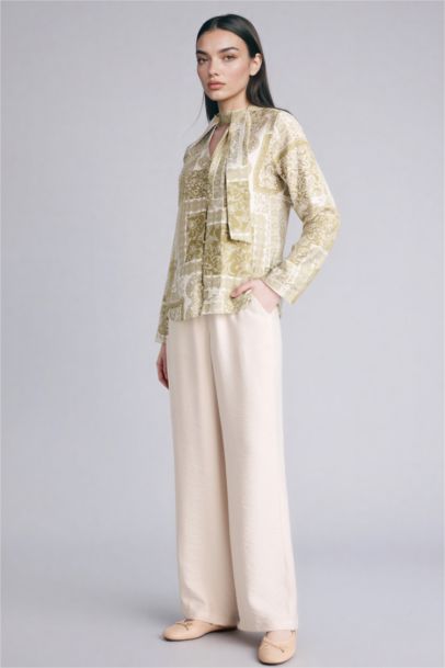 Regular Fıt Geniş Paça Pantolon