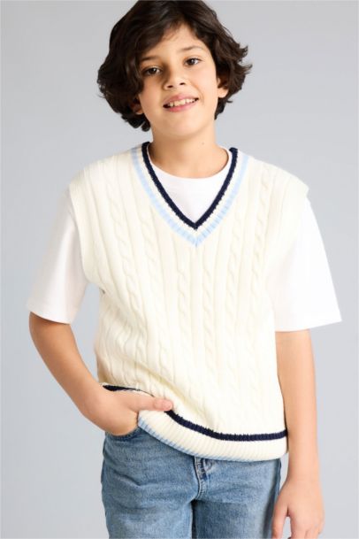 Boy Oversize Fit Knitwear Vest