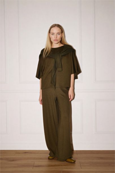 Straight Fit Regular Hem Trousers