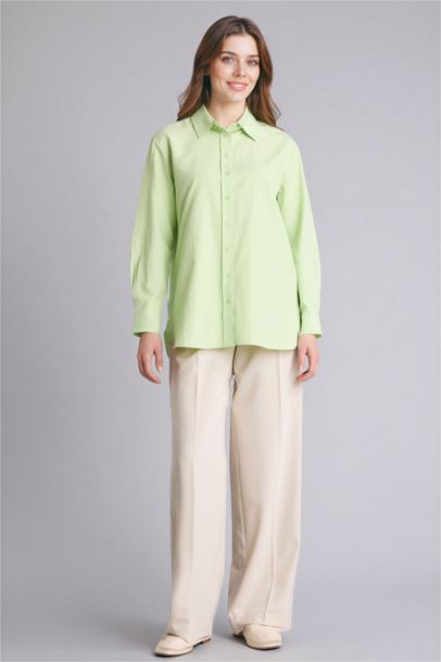 Regular Fit Poplin Long Sleeve Tunic