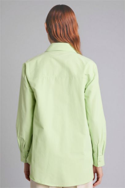 Regular Fit Poplin Long Sleeve Tunic