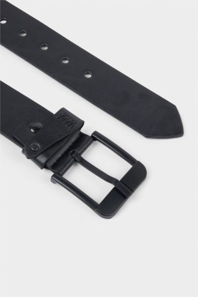 Erkek Dikdörtgen Toka Suni Deri Günlük Kemer