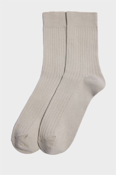 Erkek 3'lü Pamuklu Uzun Çorap