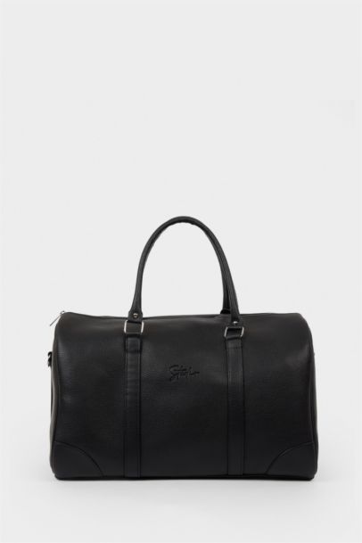 Erkek Suni Deri Spor Ve Seyahat Çantası