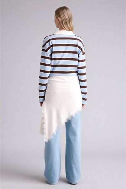 Asymmetric Satin Normal Waist Mini Skirt