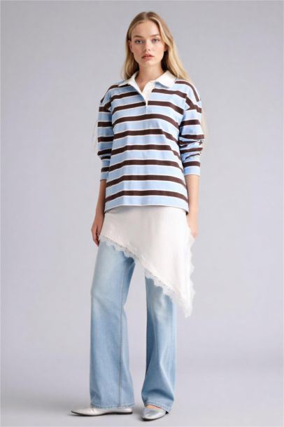 Asimetrik Normal Bel Saten Mini Etek