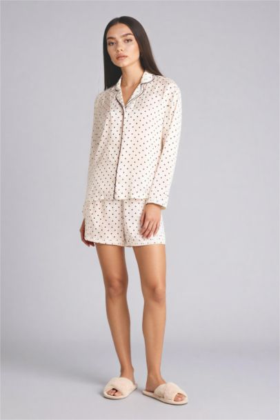 طقم ستان قصة عادية كم طويل - قطعتين