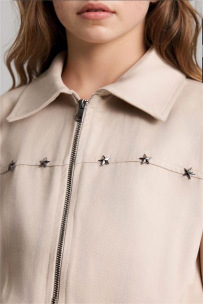 Girl Gabardine Jumpsuit