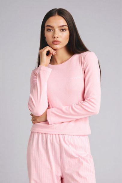 طقم قصة عادية كم طويل - قطعتين