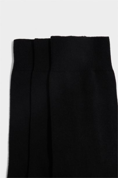 Erkek 3'lü Pamuklu Uzun Çorap