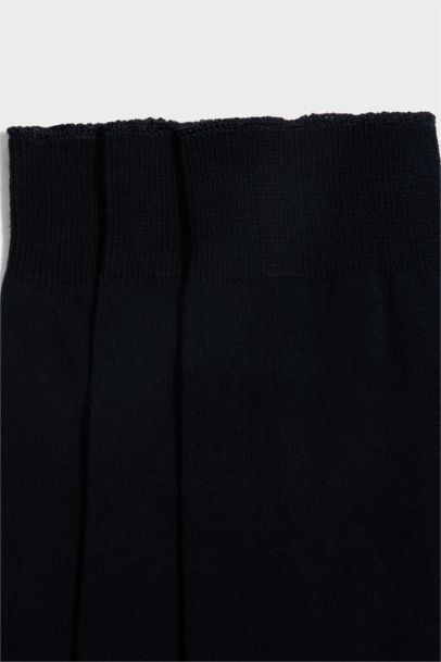 Erkek 3'lü Pamuklu Uzun Çorap